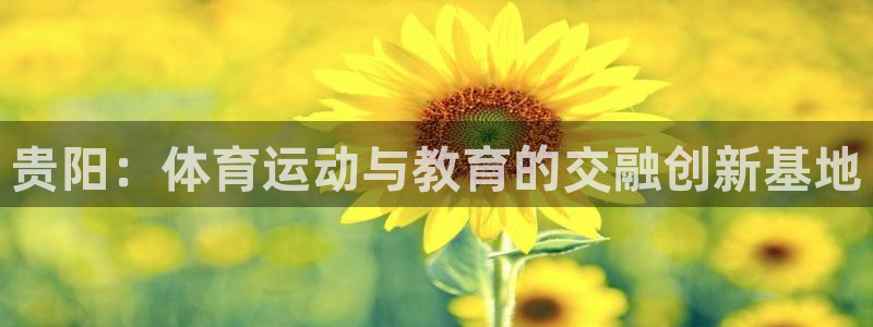 蜘蛛体育免费：贵阳：体育运动与教育的交融创新基地